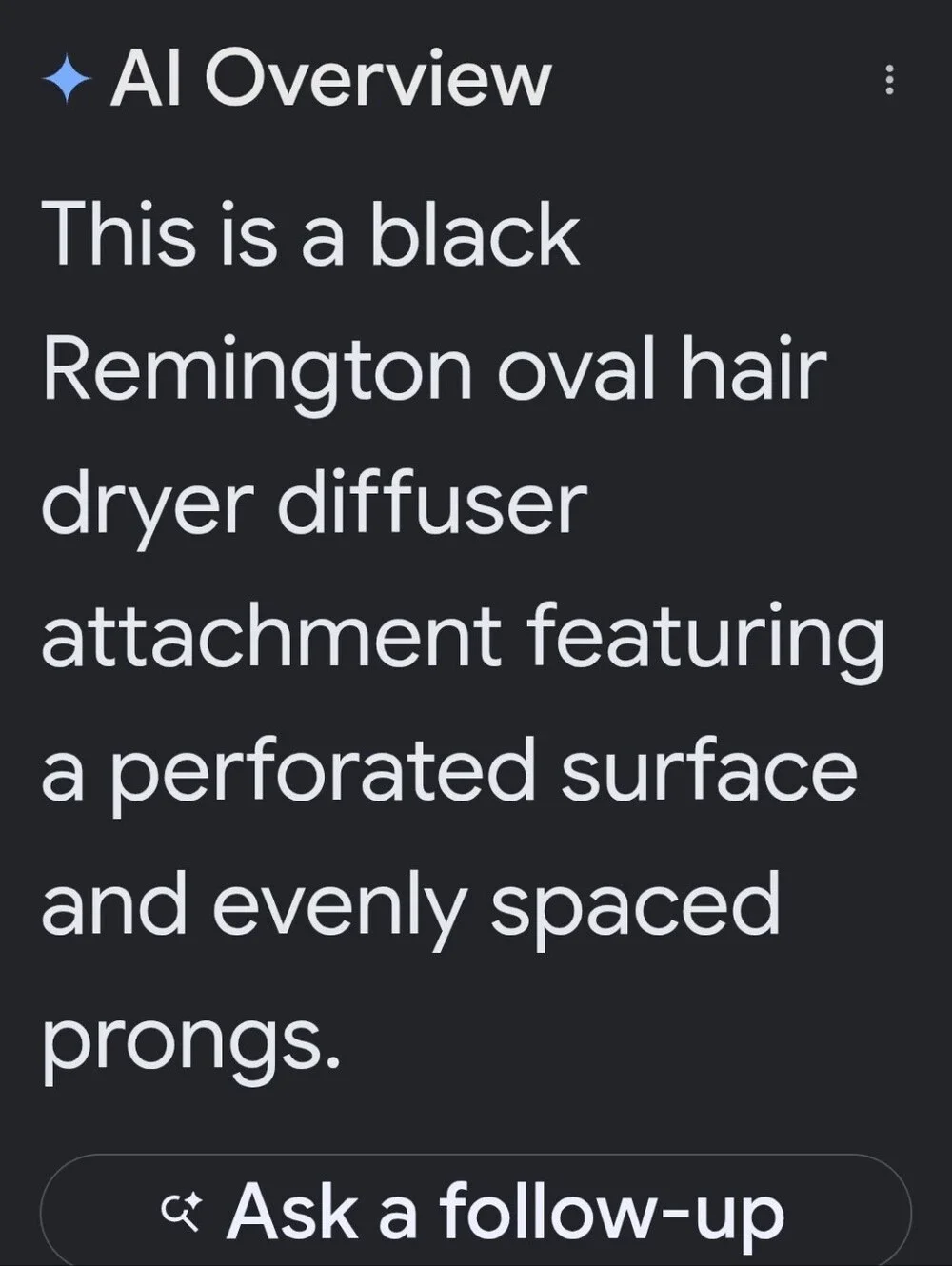 Remington Diffuser For Wet To Dry Hair Belongs To A Pro Wet 2S style Hair Dryer